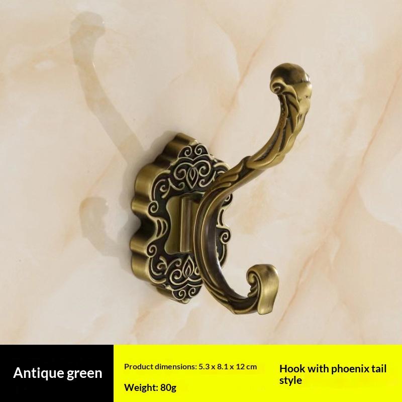 Antique Bronze Color Metal Wall Hooks Racks Clothes Hanger Towel Holder Coat For Home Decorative Bathroom Accessories
