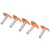 5Pcs 6mm Shank Router Bit Yellow Milling Cutter for Cabinet Door Woodworking Cutter Tools