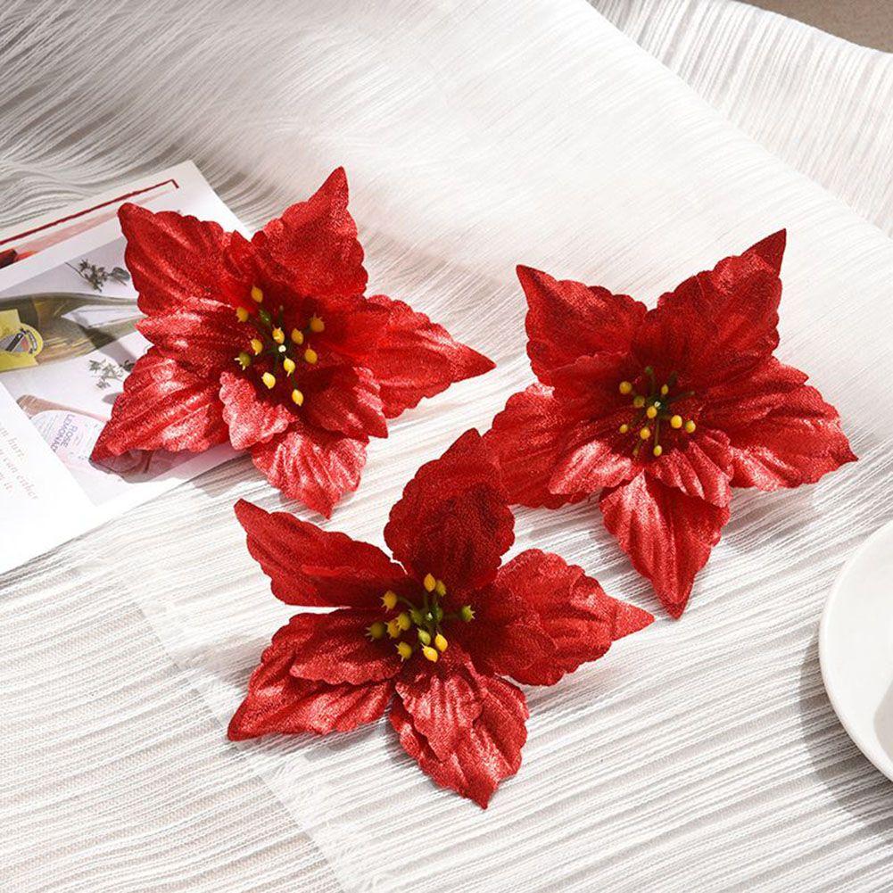 Buntes Weihnachtsbaum Partydekor 10er Pack Weihnachtsblumenkugeln