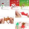 6/12Pcs Christmas TPR Soft Glue Sticky Santa Reindeer Sticky Palms Wedding Guest Gift Carnival Christmas Gift Pack Rewards Gift