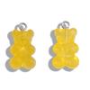 Colorful Transparent Bear Resin Pendant for DIY Jewelry and Keychains
