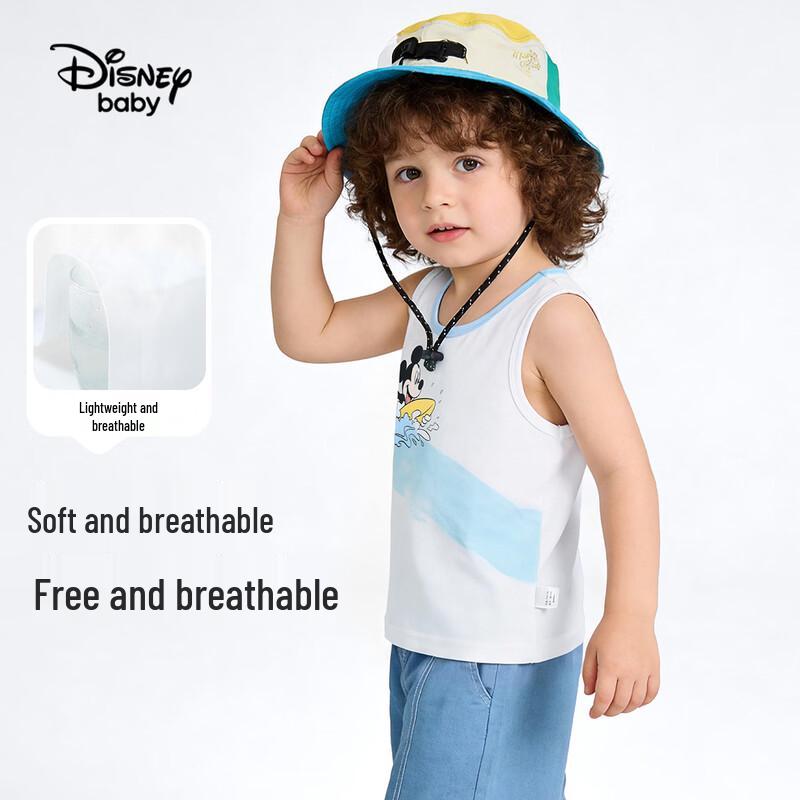 Disney Baby Boys' Pure Cotton Sleeveless T-Shirt