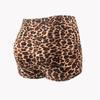 Women's European Size Leopard Print Yoga Boxer Briefs - No Roll, Stretchy & Breathable