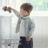 David Bella Boys' Cotton Knit Cardigan Sweater