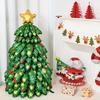 Large Eco-Friendly 3D Green Christmas Tree Balloon New Year Party Decoration with Merry Christmas Theme