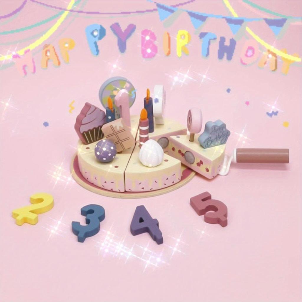DIY Birthday Cake Simulation Birthday Scene Role Play Interactive Game Free Arrangement Accessories Develop Imagination And Aesthetic Skills