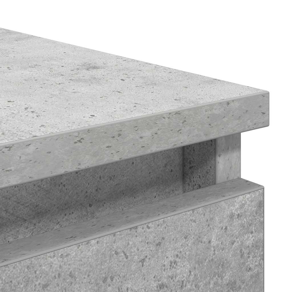 Sideboard with Drawers Concrete Grey 37.5 x 35 x 99 cm Engineered Wood