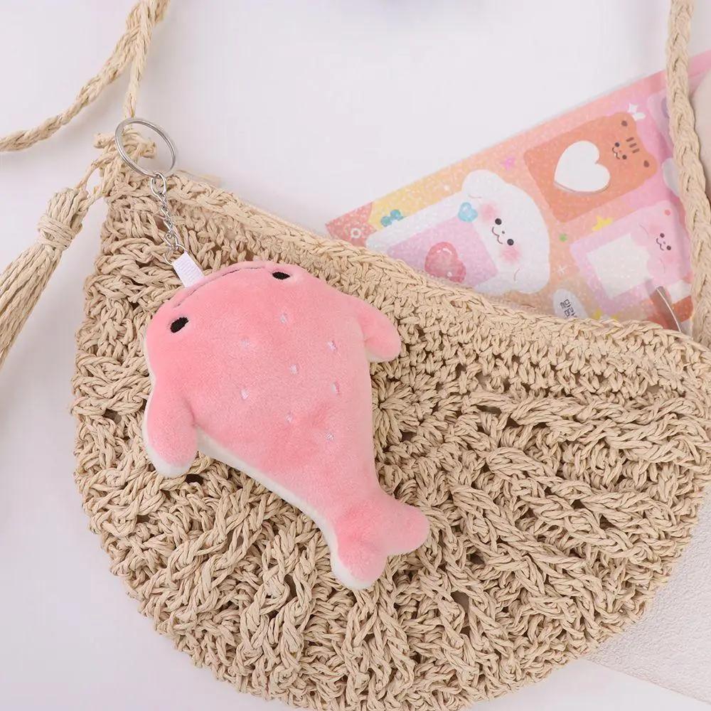 Kawaii Animal Whale Cartoon Whale Keychain Fluffy Animal Whale Cartoon Ins Whale Pendant Friends Birthday Gifts