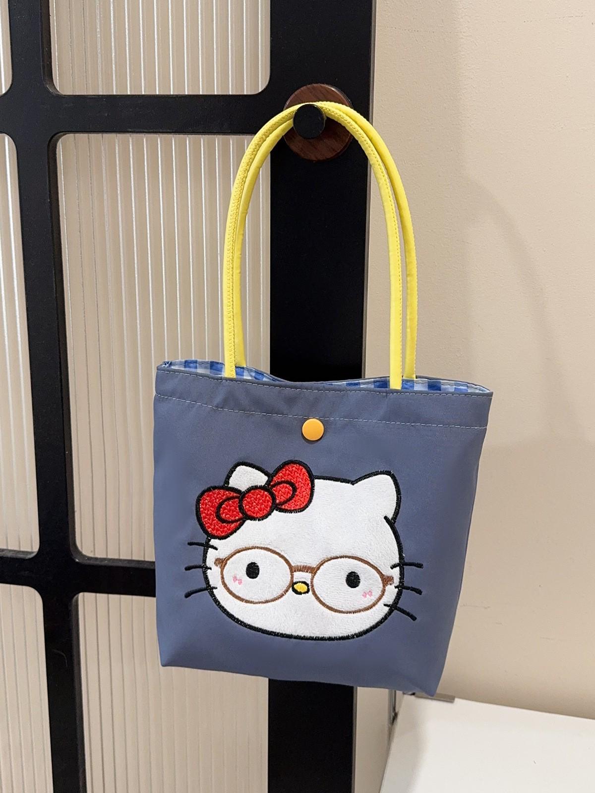 

Large Capacity Lazy Style Canvas Tote Bag: Cute & Simple Shoulder Bag for Shopping or School 19 x 21 x 9 cm темно-синього кольору