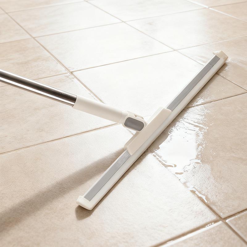 Silicone Bathroom Floor Wiper: Dual-Use Wet & Dry Hand-Free Scraper for Toilet & Household Cleaning