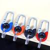 Men's Stainless Steel Keychain Hook Outdoor Carabiner Double Ring Climbing Tool Fishing Key Ring Car Accessories Durable Stylish