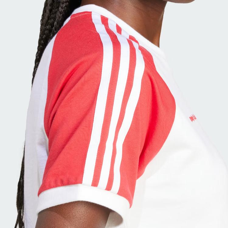 Adidas Originals X Sporty & Rich Comfortable Fashion Round Neck Short Sleeve T-Shirt Women T-Shirts Red JI9274