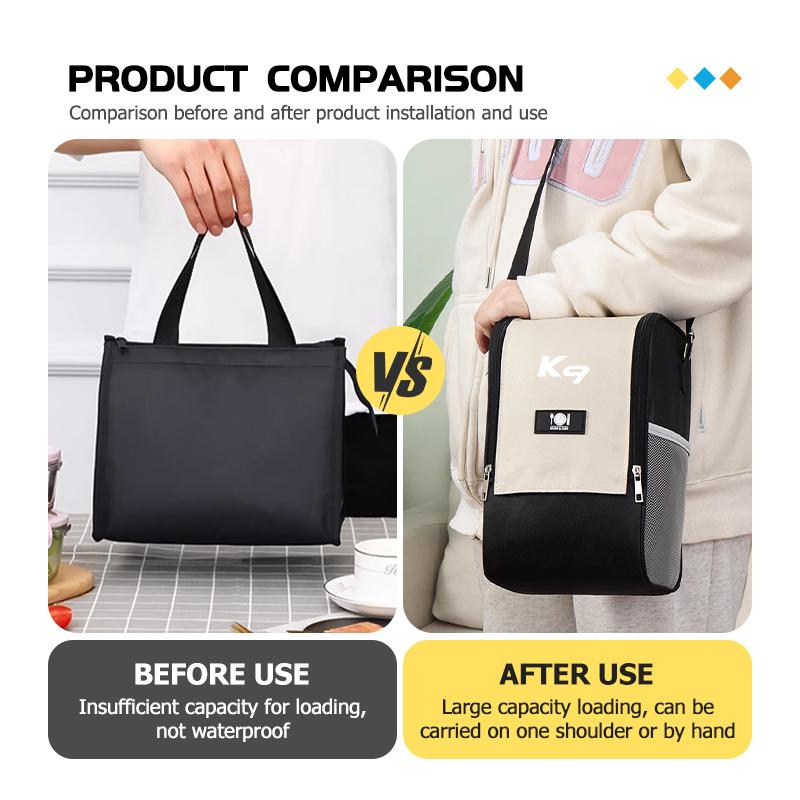 Insulated Lunch Bag Insulation Bento Pack Food Storage Handbag For KIA K5 K2 Optima Soul Spectra Niro Cadenza Sephia Carens BO2