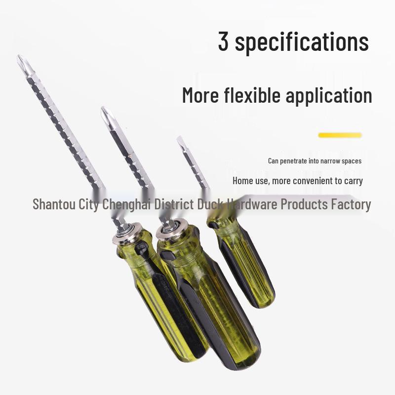 Multi-functional Telescopic Magnetic Crystal Handle Cross & Slotted Screwdriver