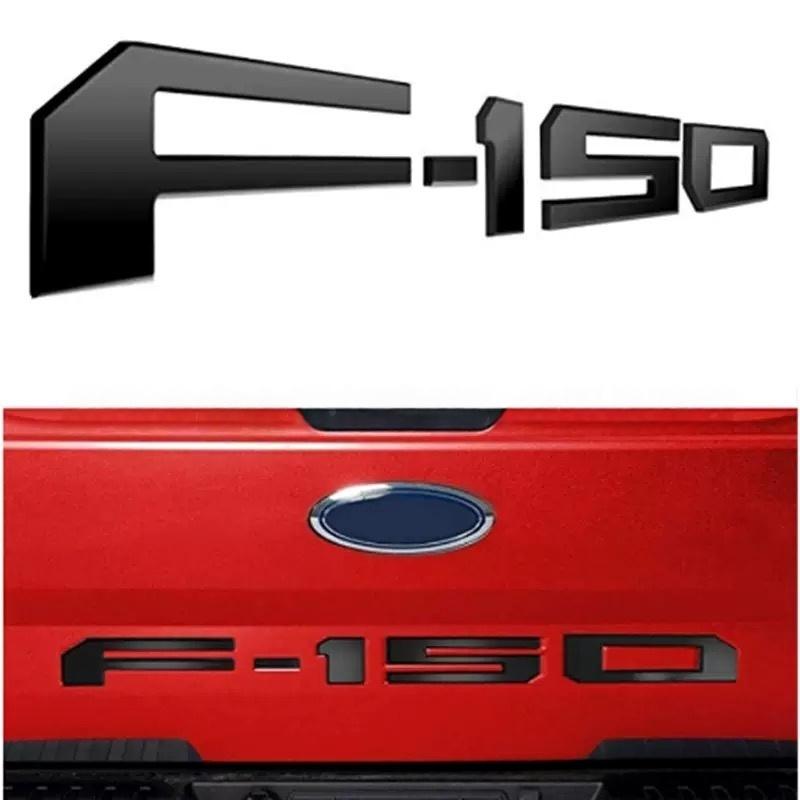 Car ABS Plastic F-150 Logo Car Letter Fender Side Emblem Rear Tail Trunk Badge Sticker For Ford F150 GT Accessories