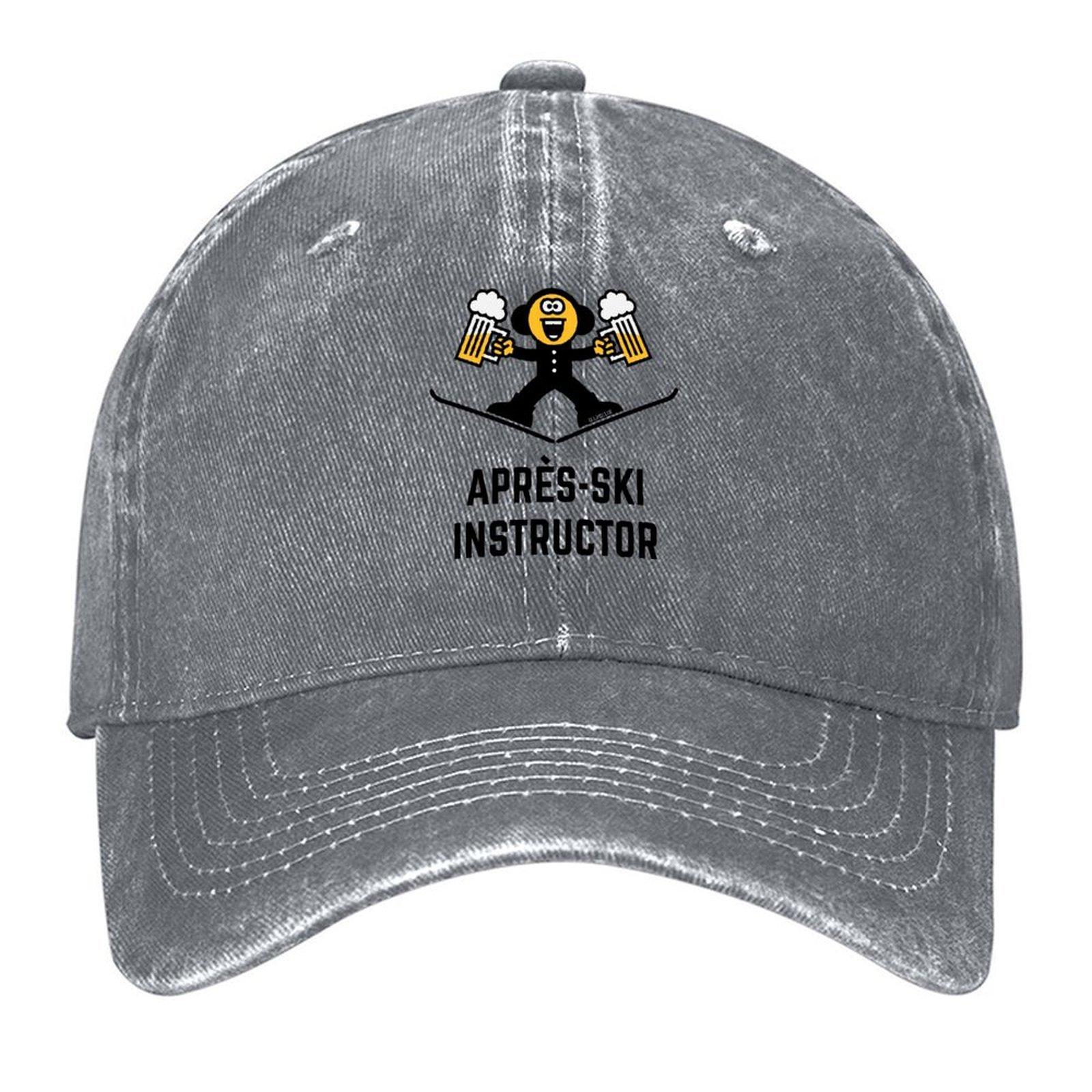 

AprèsSki Instructor Beer Caricature 3C Baseball Cap Big Size Hat Golf Hat Designer Hat dad Hats For Men Womens