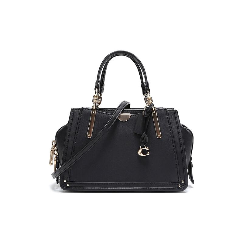

COACH Dreamer 21 Leather Crossbody Shoulder Bag Small Women s Black чорний