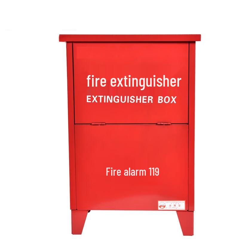 Floor-Standing Iron Fire Extinguisher Cabinet