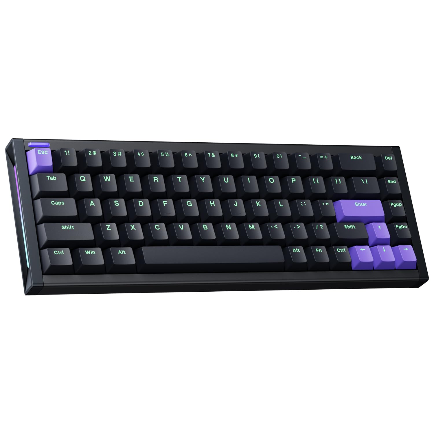 

NuPhyX BH65 Gaming 68 Magnetic Aluminum RGB Hall Effect PBT Adjustable Actuation 8000Hz Polling Rate Jade Keyboard, 65% Layout, Keys, Switches, Body,