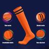 1 Paar Kniehohe Gestreifte Fußballsocken Rutschfest Feuchtigkeitsableitend Stretch Kinder Jugend