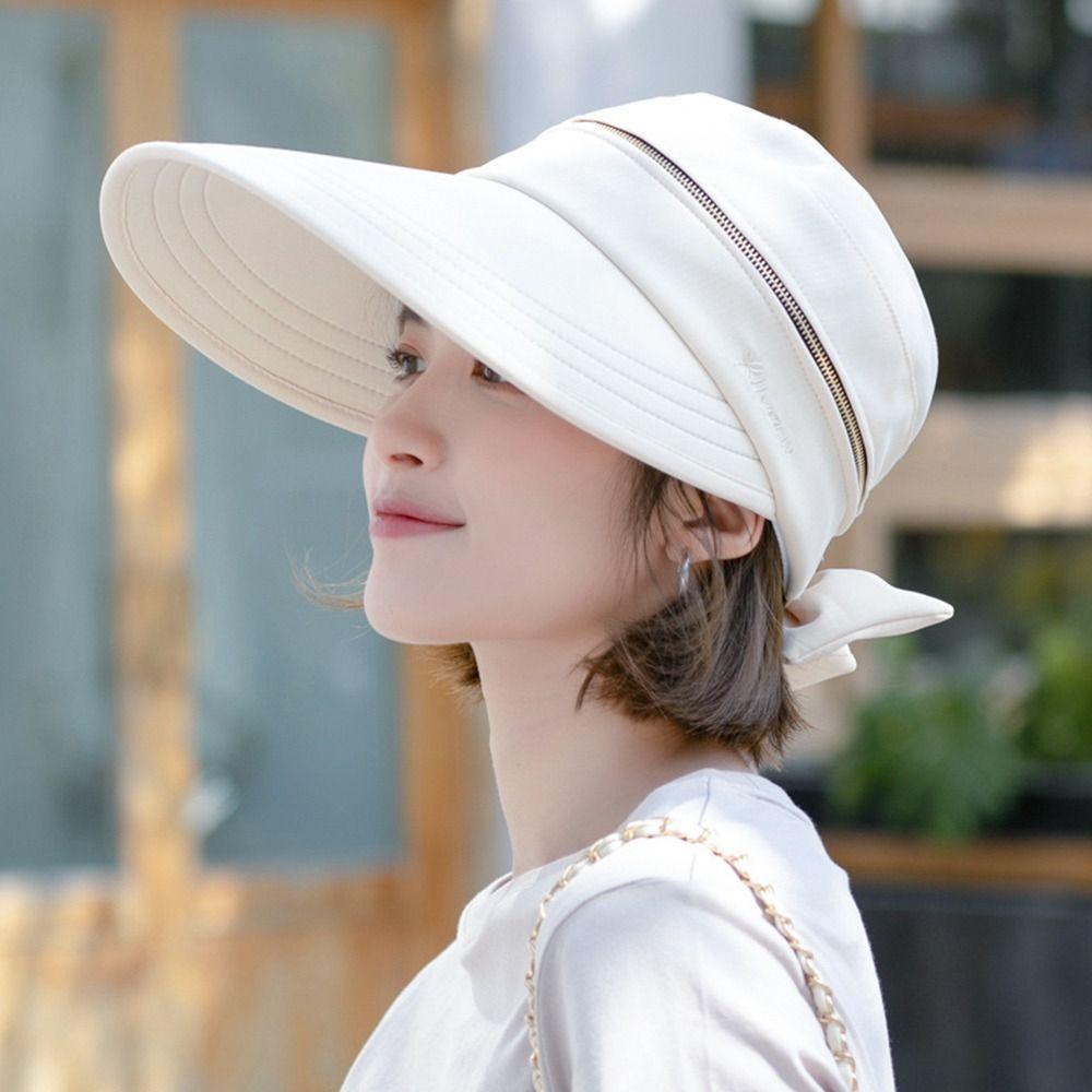 Summer Breathable Foldable Wide Brim Bucket Hat Empty Top Cap Panama Hat Sun Cap