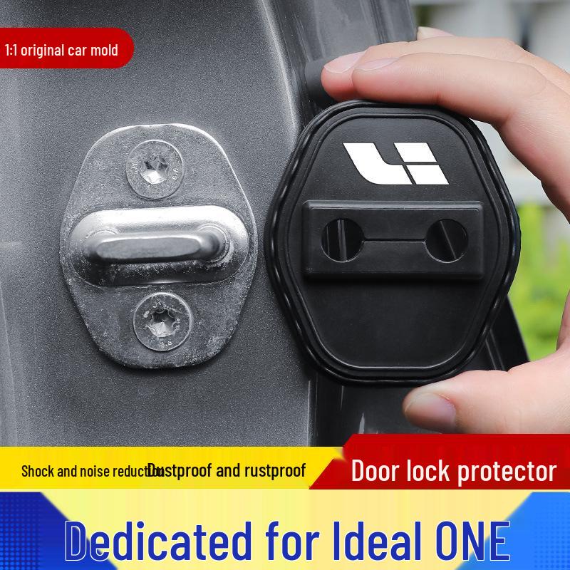 Ideal ONE Car Door Lock Silicone Protective Sleeve - Dustproof, Anti-Rust, Shock-Absorbing