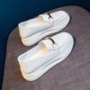 Women's White Slip-on Sports Shoes: 2026 Summer, Thick Sole, Versatile, Comfortable & Casual