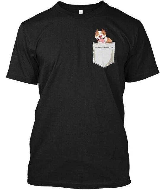 

Cute Pitbull In Pocket Gifts J Guy T shirt Made in the USA Size S to 5XL 4XL
