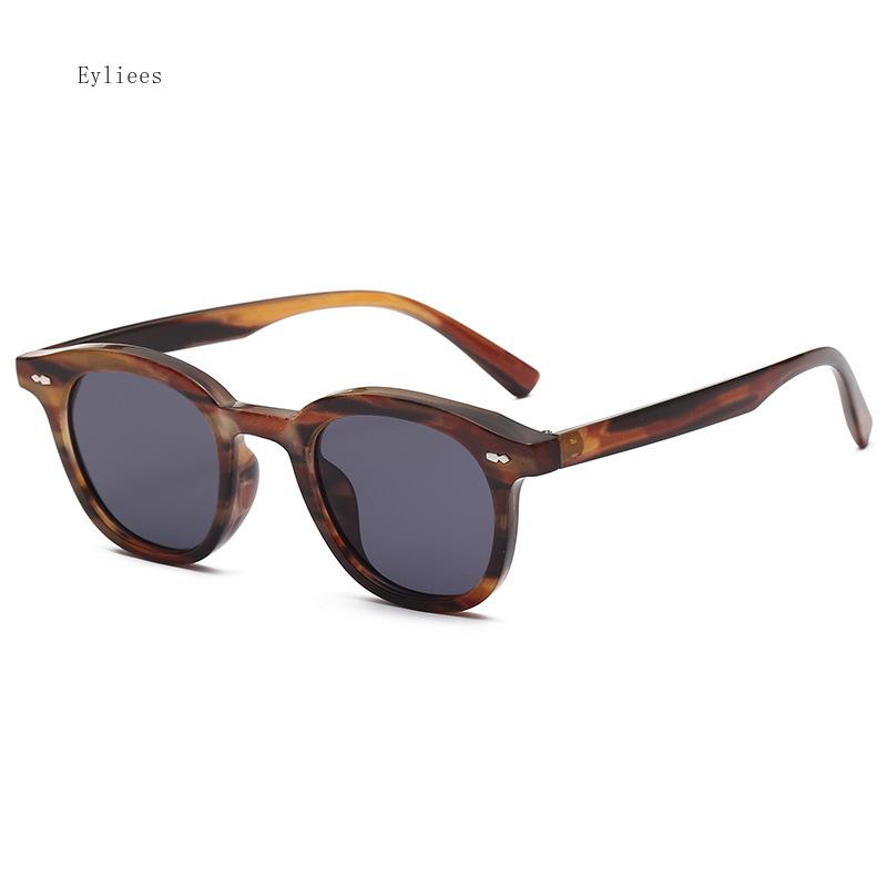 Óculos de Sol Vintage Redondos Feminino Designer Retro Rebite Óculos de Sol Moda Feminina Espelho Preto Armações Pequenas Oculos De Sol