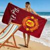 Manchester United F Print Beach Towel, Large Soft Quick Dry Towel for Beach Camping Swimming