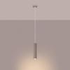 Lampa Wisząca Karbon 1 Gu10 Taupe Alu Sollux Sl.1759