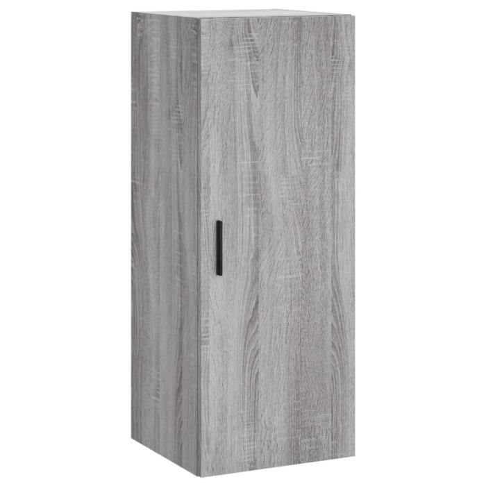 VidaXL Wall Cabinet Sonoma Grey 34.5x34x90 Cm 828874