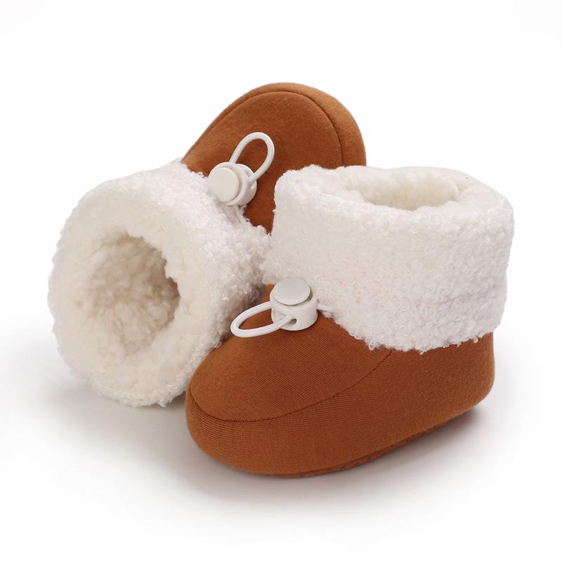Unisex Soft Sole Snow Boots for Infants (0-1 Year)