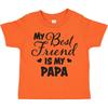 Inktastic My Best Friend Is My Papa With Hearts Toddler T-Shirt Family Child Kid