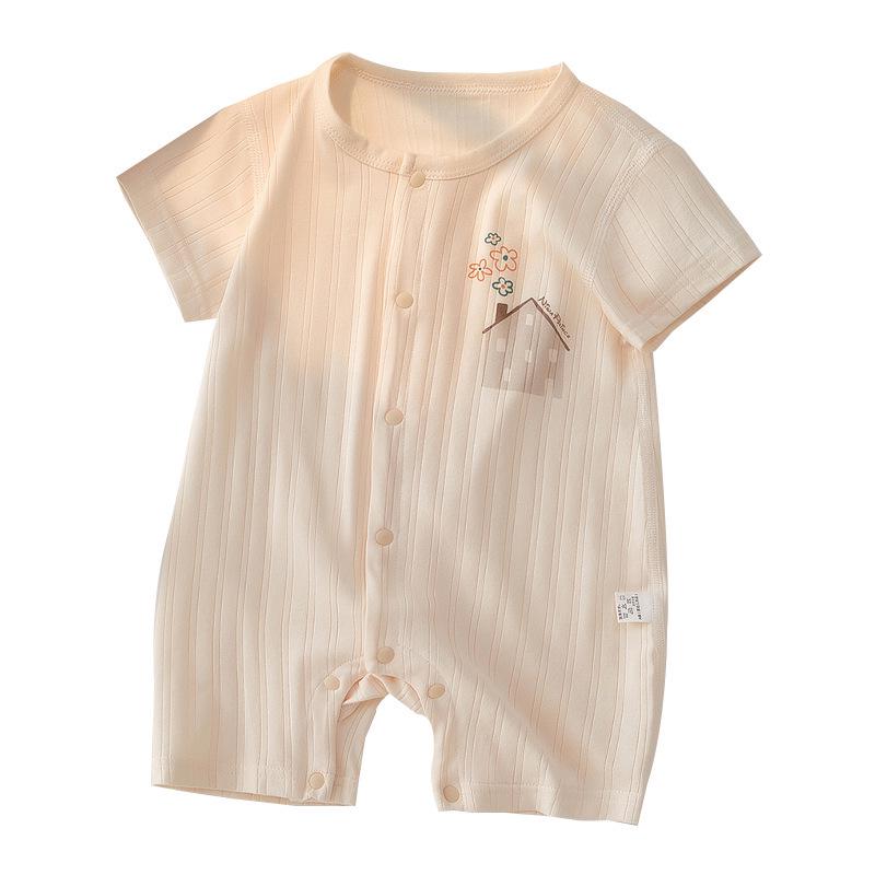 Summer Short Sleeve Baby Jumpsuit - Lightweight Newborn Romper & Pajamas for Outings