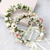 Bride Travel Flower Bridesmaid Sweet Simulation Rose Headband Flower Child Flower Crown Wedding Wreath