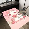 1pc Cow Strawberry Carpet Office Rug Outdoor Mat Home Decor Area Carpet Festival Gift Office Desk Chair Carpet