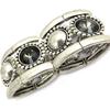 Les Trésors De Lily [G5212] - Silver Gray 'Kilimanjaro' Designer Bracelet