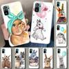Cute Bunny Rabbit Phone Case Cover for Xiaomi Redmi Note 15 14 13 12 11 Pro Plus 14S 12S 11S 11T 11E 10S 10 Customized Fundas Re