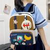 School Kids Bag With Cartoon Car Prints And Star Decor For Daily Kindergarten