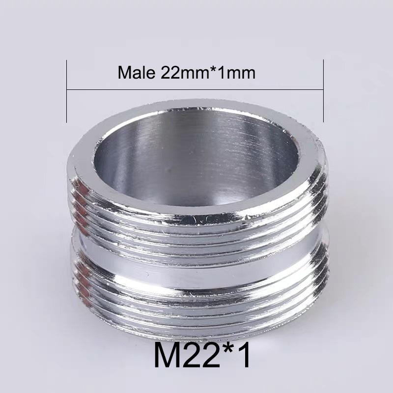 2Pcs M22 Change To 16 18 20 22 24 26 28 30 32mm Male Female Faucet Adapter Kitchen Bathroom Brass Water Tape Joint