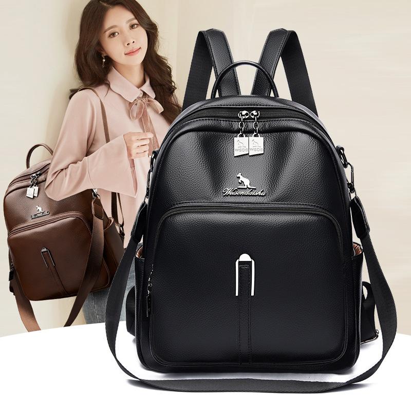 Dual-shoulder Bag Fashionable Daily Commuting Schoolbag Student High-end Large-capacity Travel Backpack