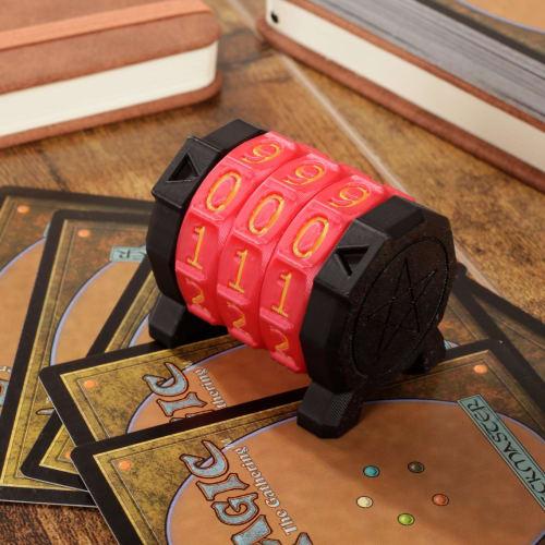 MTG Life Counter Wheel Health Tracker, Gradient Game Counter, Board Game Compatible, Tabletop Game, Magic Card Game Accessories, CCG Creature Status (