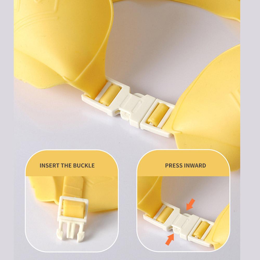 Baby-Duschhaube, wasserdicht, Shampoo-Hut für Kinder, Dusche, Kleinkind, schützt Ohren und Augen, Mädchen und Jungen, verstellbare Badekrone aus Silikon