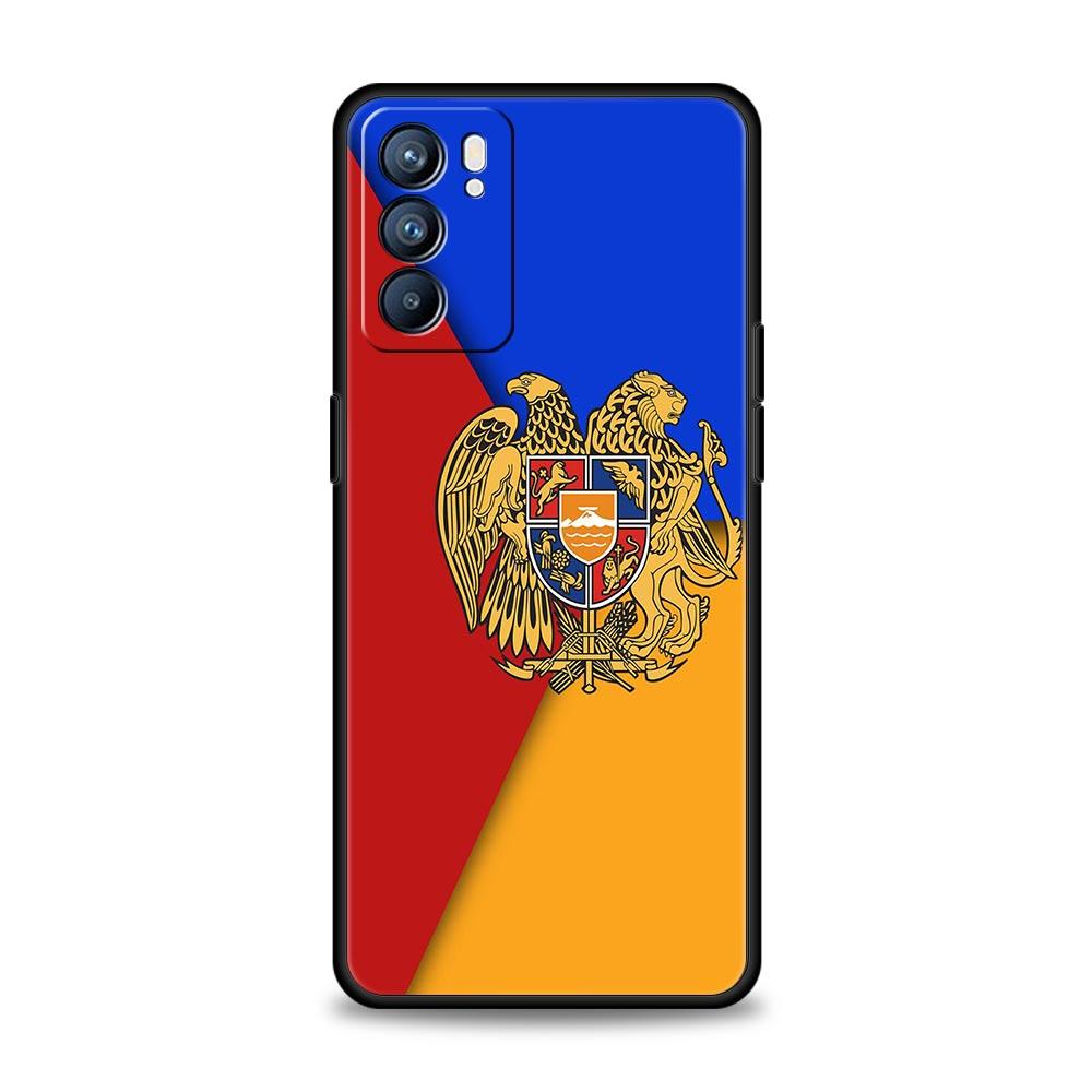 Armenia Armenian Flag Case For Oppo Find X6 Pro X5 A54 A53 A52 A9 2020 A15 A95 A17 A16 A76 A74 A57 Reno7 Reno6 Pro Plus 5G Cover