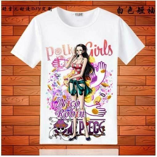 One Piece Nico Robin Cosplay Anime Manga T-Shirt Shirt Costumes Polyester 2XL