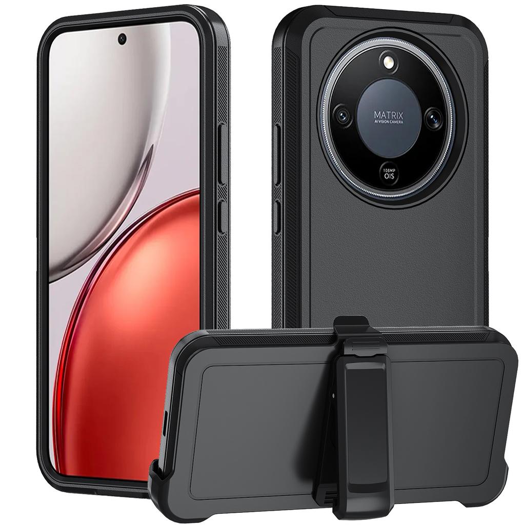 3-warstwowe etui ochronne do Honor X9 X8 X7 X6 A B C D 5G Magic8 Lite Wytrzymałe Ott Armor Hybrydowy Defender Odporne na wstrząsy Pokrowiec