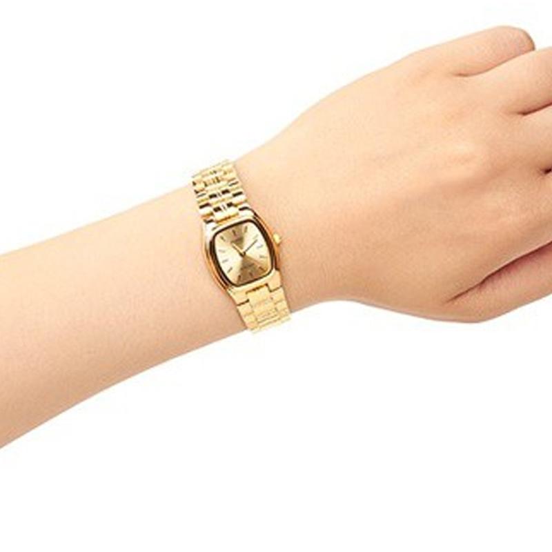 Casio STANDARD Series ENTICER Series Simple Fashion Square Watch Business Quartz Movement Stainless Steel Strap Japanese and Korean LTP-1169N-9ARDF