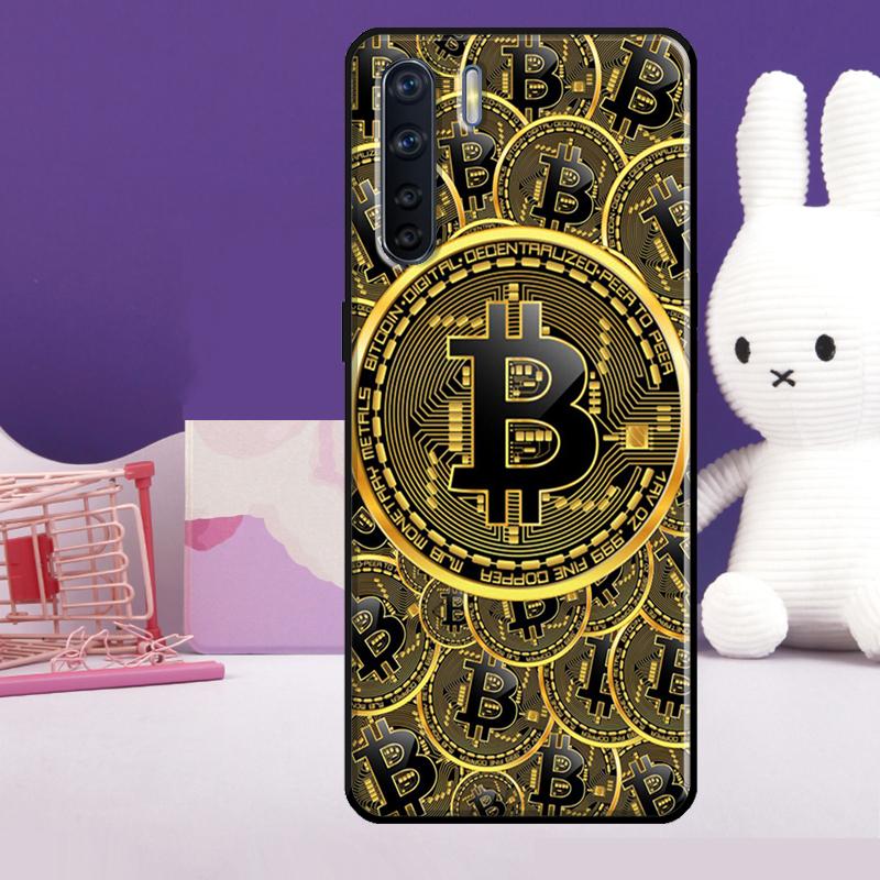 Смешной чехол Bitcoin Coins для Oppo A54 A74 A94 A80 A60 A40 A18 A38 A58 A78 A98 A96 A76 A16 A15 A17 A57 A77 A5 Pro OPPO A98 5G