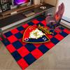 1PC Red Blue Shield Atletico Rug Game Carpet, Floor Mat for Bedroom Living Room Entryway Rug, Home Decor Idea Gift for Christmas birthday